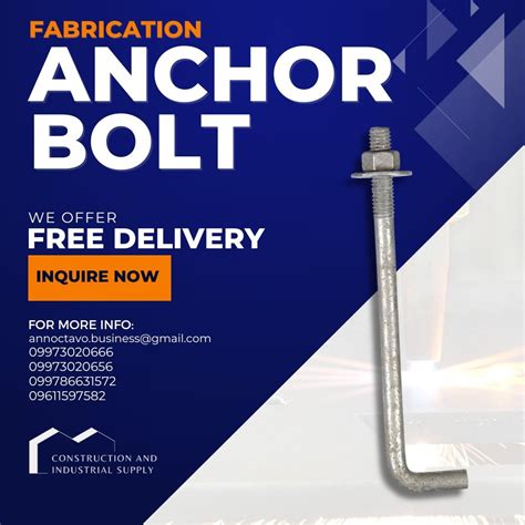 custom metal rod fabrication company|anchor bolt fabrication near me.